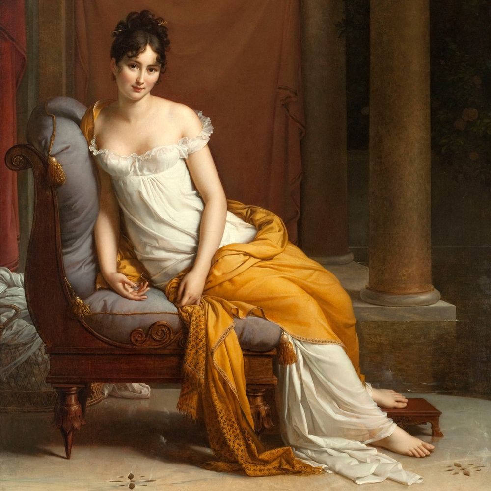 top tier style icon Juliette Recamier François Gérard, Portrait de Juliette Récamier, 1802-1805