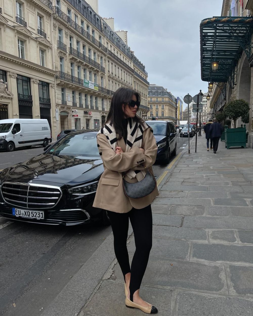French Black leggings cristinahudacov