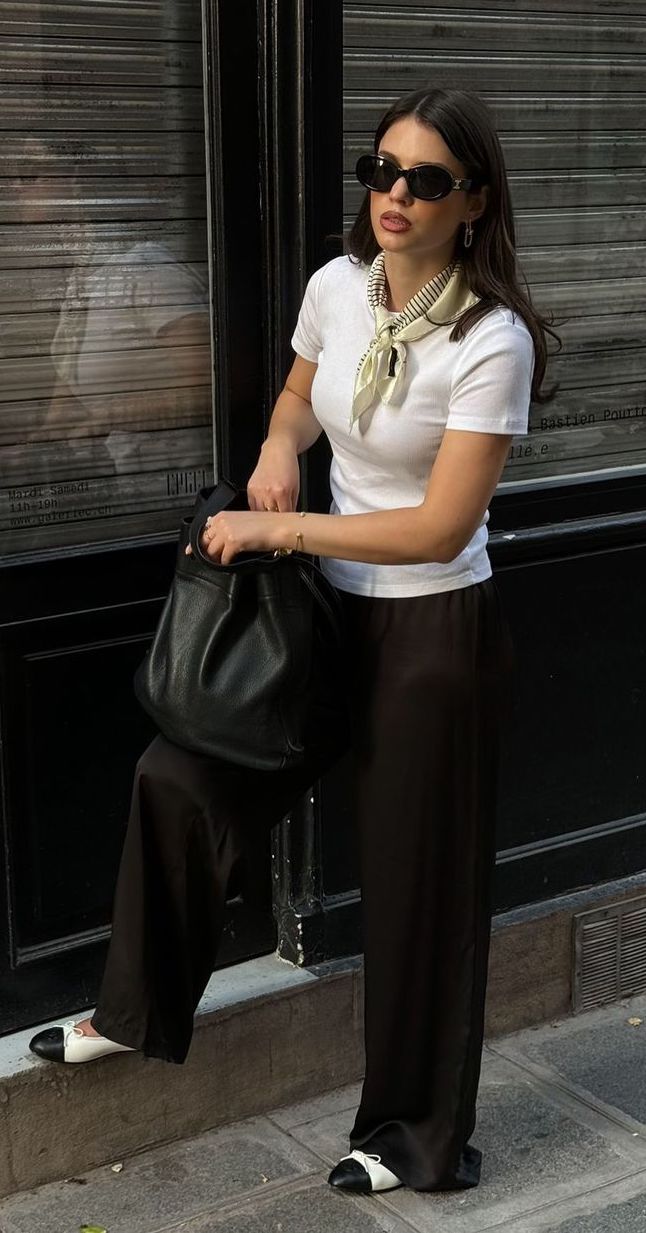 French silk Scarf outfits cristinahudacov