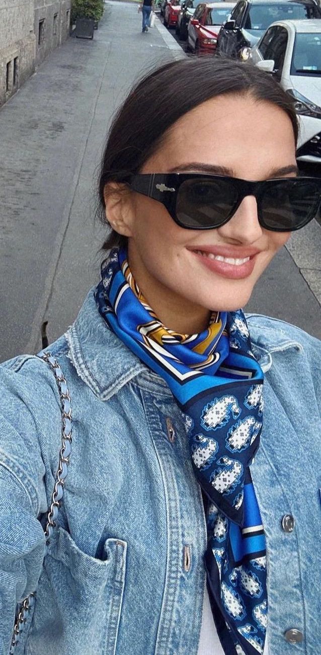 French silk Scarf outfits gabriellecaunesil