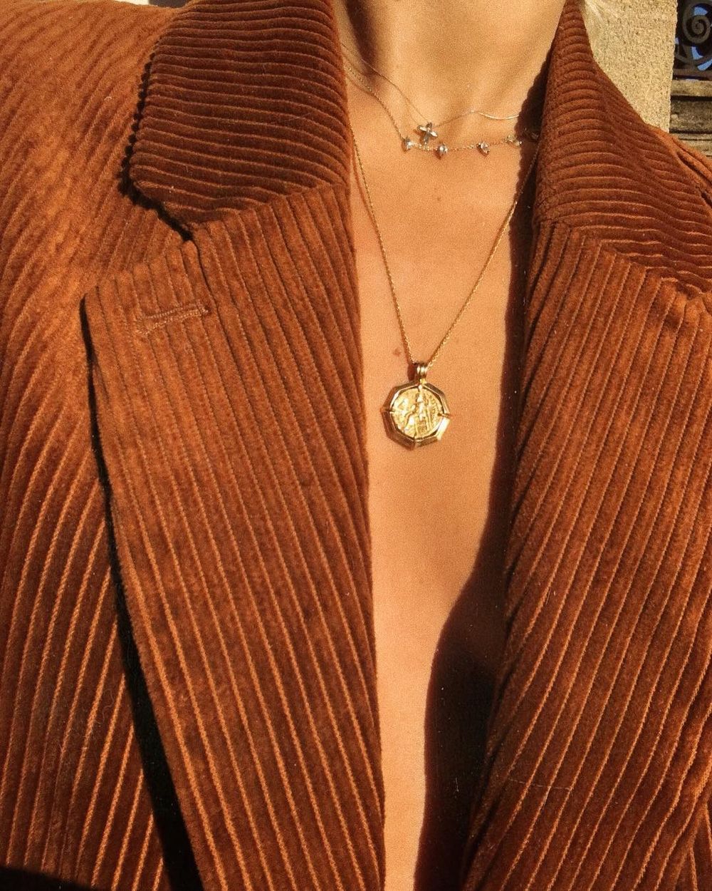 top tier style Necklace Gold Pendants annelauremais